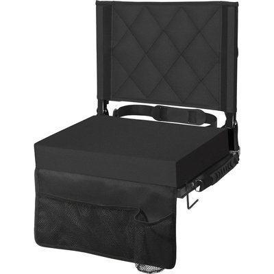 Stadium Seats for Bleachers with Back Support and Cushion Wide, Padded Portable Folding Stadium Chair, Perfect for Sports Events -  Arlmont & Co., F917B0064E9F4409A9DC9362771D4E24