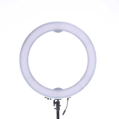 18 Inches Bi Colour LED Studio Ring Light with 10 Levels of brightness and 360 Degree Swivel