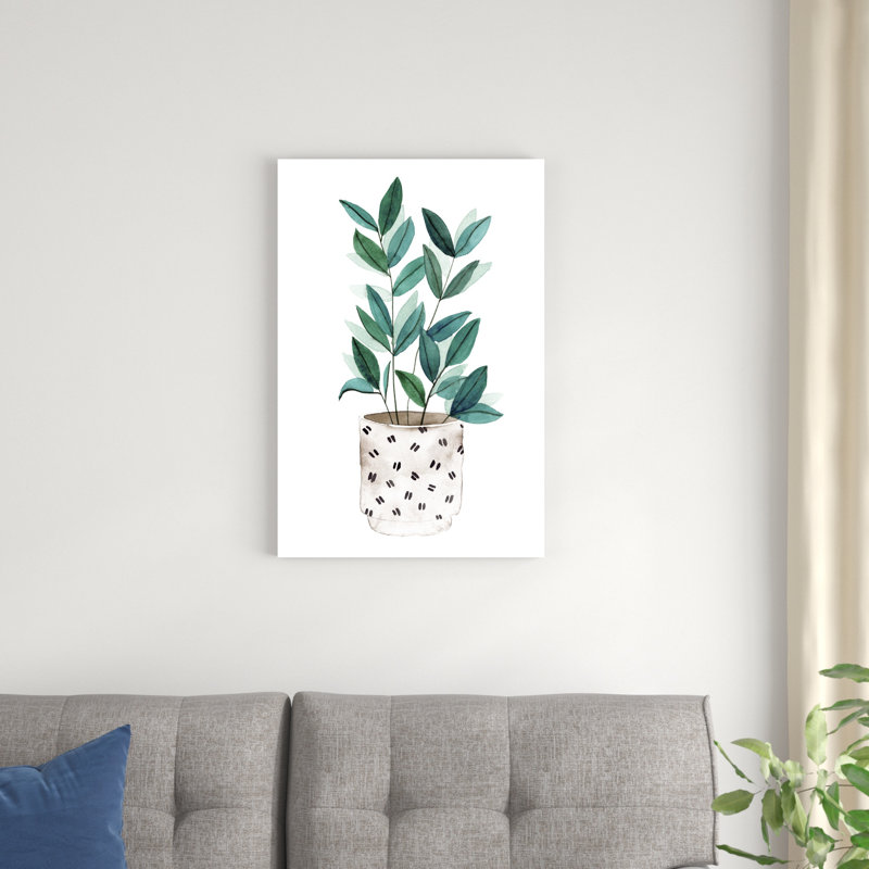 Plante dans un pot I, H 30 po x l 20 po x P 1 po
