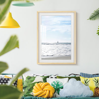 «Ink Bleed Landscape II», reproduction encadrée