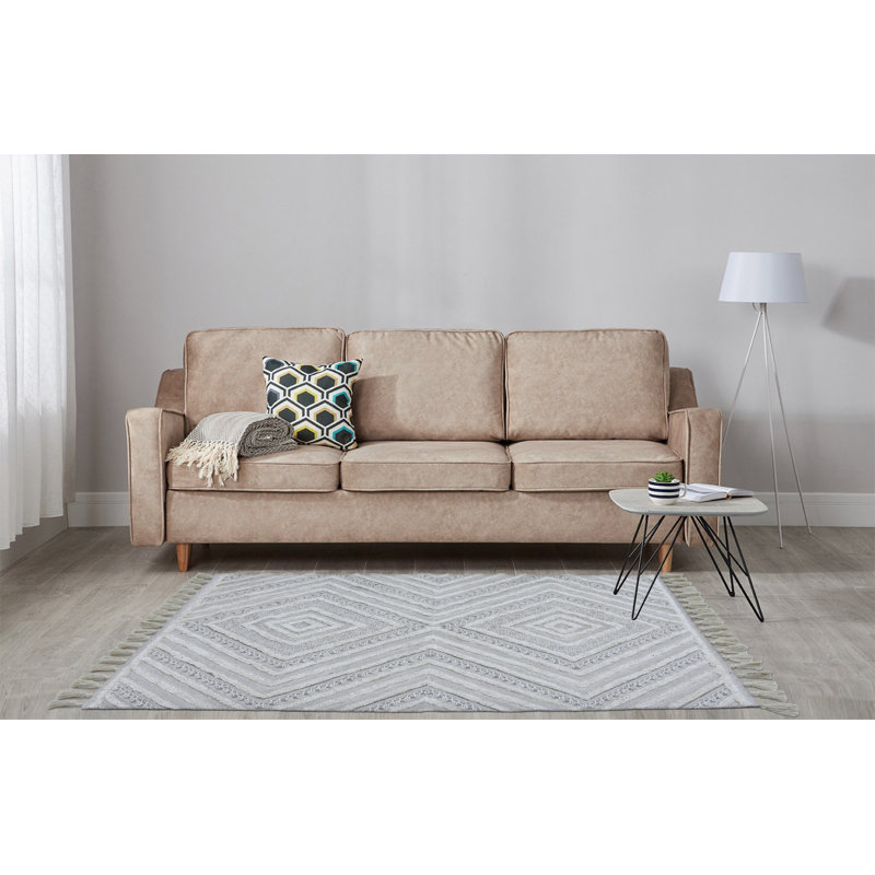 Flatweave Wool Geometric Indoor Rug, Rectangle 4' x 6'