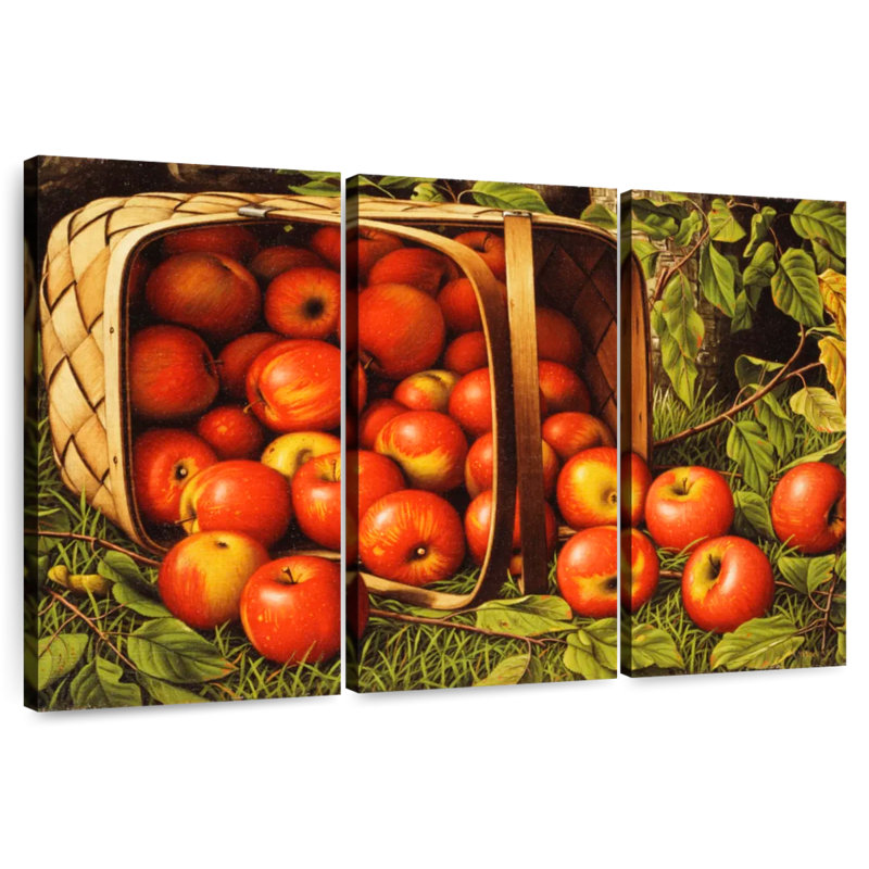 Yarlin Basket Of Apples, 20" H x 33" W