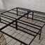 Base de lit plate-forme en acier noir pleine grandeur - acier soudé, assemblage rapide, supporte 2 000 lb, rangement sous le lit haute résistance, aucun sommier requis-703622762