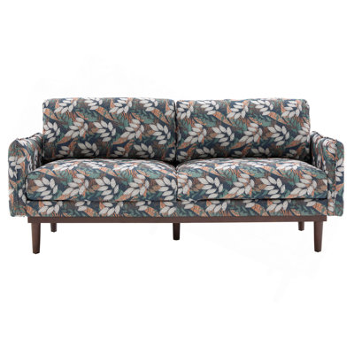 Modern Style Loveseat Sofa 75.75" Sofa Couch 2-seater Sofa with Spacious Seating Area for Living Room, Green