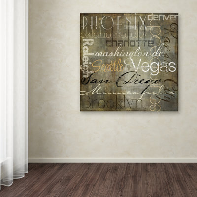 Jadaya 'Cities of the World II' by Color Bakery Textual Art on Wrapped Canvas