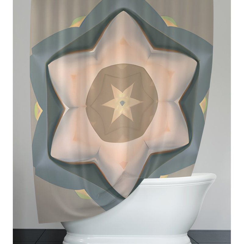 Chadderton Geometric Shower Curtain, 93" H x 70" W