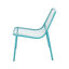 Chaise empilable d'extérieur, assise en maille, 66 x 56,5 x 66 cm, couleur turquoise, style moderne, résistante aux intempéries, 66 x 56,5 x 66 cm
