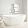 Winifred 71" Solid Surface Soaking Freestanding Tub with Integrated Drain and Overflow