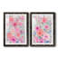 «Bright Floral Design I», ensemble de 2 reproductions d'art sur papier encadrées-182357847-182357854