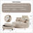 Lasean Upholstered Swivel Barrel Chair with Ottoman-287073722