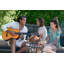 Reclining Sun Lounger with Cushion-86451858