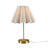 Tap-Control and Dimmable Accent Table Lamp with Power Outlet Gold See below