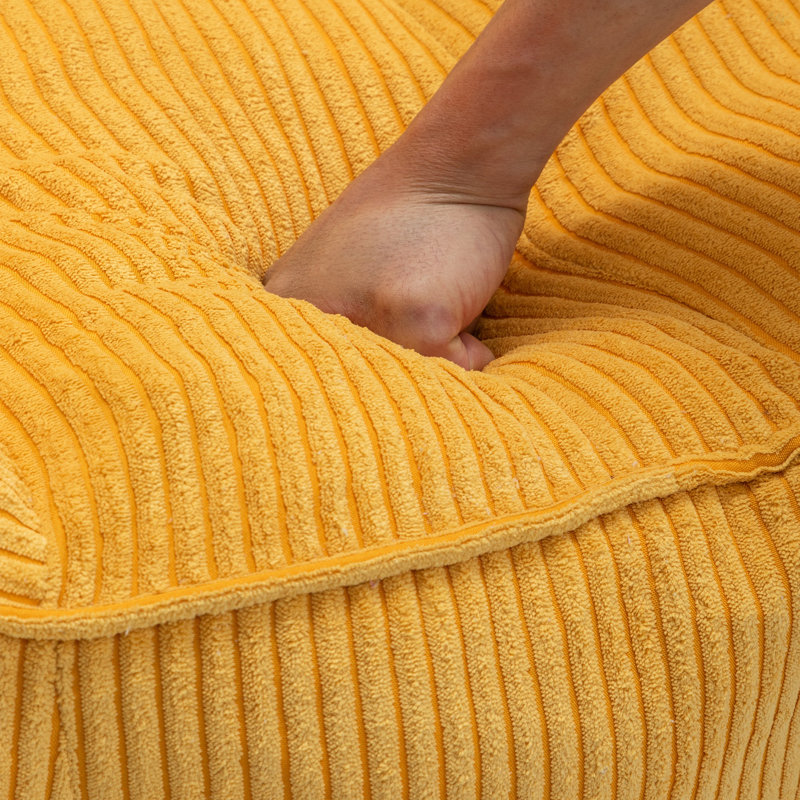 Canapé géant pour fauteuil à billes pour adultes, Comfy Arona, grands fauteuils à billes avec accoudoirs pour le salon de la chambre à coucher, fauteuils pour canapé-lit pour adultes avec rembourrage inclus