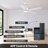 Ceiling Fans With Lights, Smart Ceiling Fan With App And Remote Control-574784612-582943719