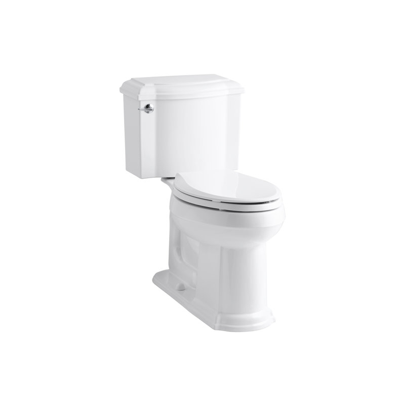 Toilette allongée deux pièces Devonshire, Amande, Gauche