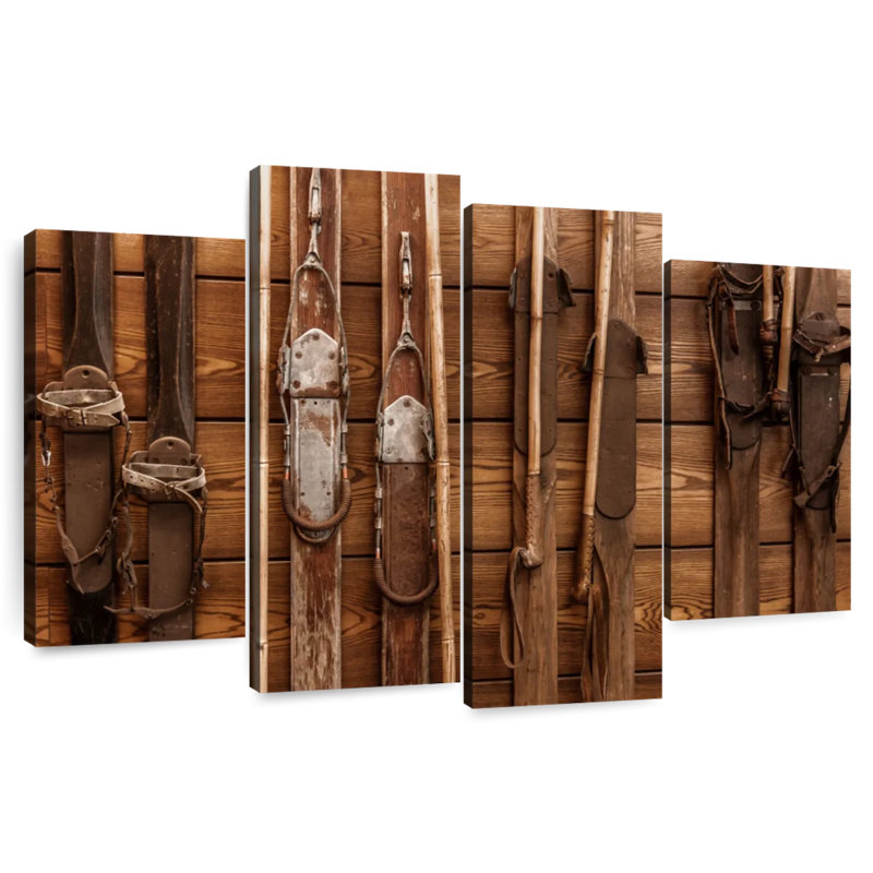 Wooden ski collection Sireci