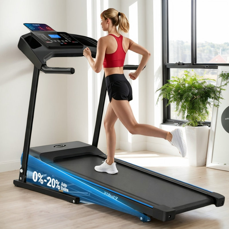 Tapis de marche avec inclinaison automatique de 20%