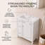 Meuble-lavabo compact autoportant avec lavabo en céramique et 2 tiroirs-1392895765