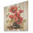 Red Serene Poppy Meadows II - Poppy On Wood Print-488083281