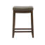 Tabouret de comptoir et de bar en bois massif sans dossier avec siège rembourré Bartonville-866721043-844602782
