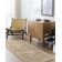 Walta Machine Woven Polyester Area Rug in Beige