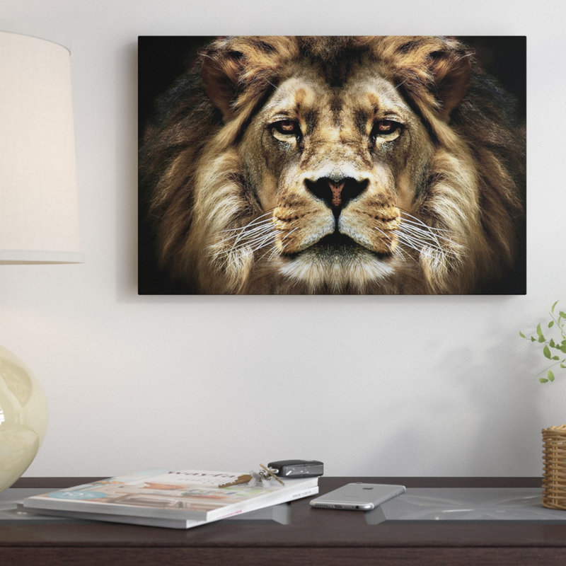 «The Lion», reproduction de photo, Toile, H 12 po x l 18 po x P 1,5 po