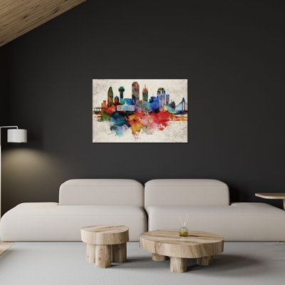 Dallas, impression abstraite sur verre acrylique