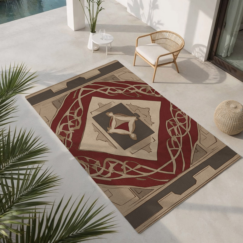 Tapis intérieur et extérieur Legacy Elegance, Rectangle 1 pi 6 po x 2 pi 6 po