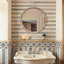 Miroir mural rond