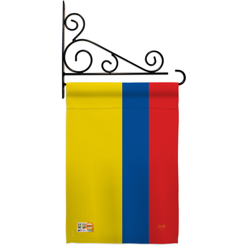 Double Sided 18.5'' H x 13'' W Polyester Flag Set