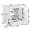 Meuble-lavabo de salle de bain moderne 35,6 po avec surface peinte, meuble-lavabo autoportant de style Mid-Century avec rangement-1480623962