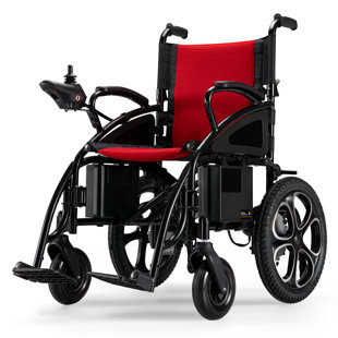 Fauteuil roulant électrique tout-terrain pliable, roues de 16 pouces et deux moteurs de 500 W, fauteuil électrique portatif pour adultes