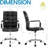 Aime Ergonomic Desk Chair Office Chair， Modern Pu Leather Home Office Task Chair With Arms, Adjustable Swivel Computer Chair-1036915138