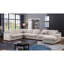 Canapé modulaire moderne en chenille de 141,5 po Celine-713986069