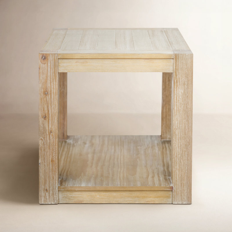 Adamson 24'' H Solid and Manufactured Wood End Table
