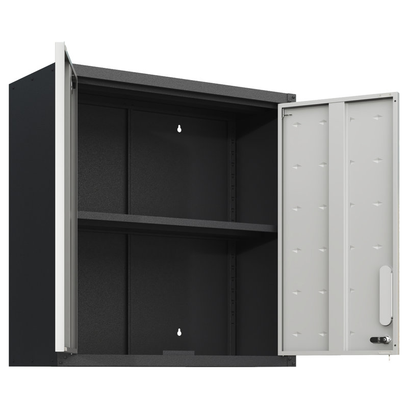 Armoire en métal avec serrure et tablette réglable pour bureau bien rangé
