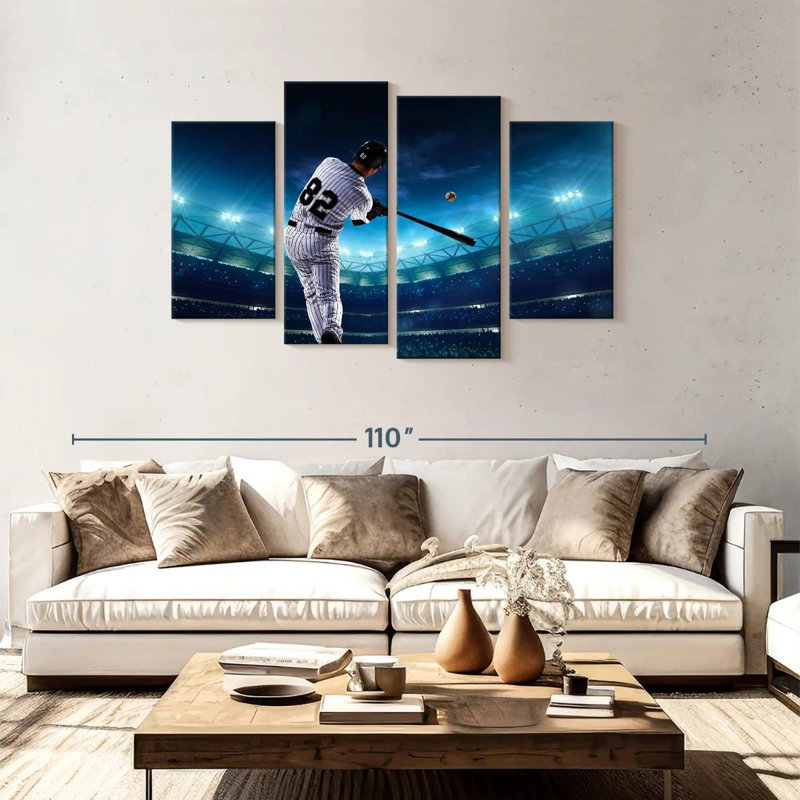 Joueur de baseball professionnel Sireci, H 48 po x l 75 po