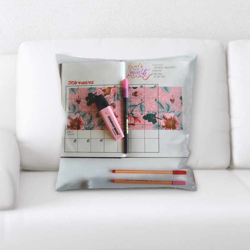 Microsuede Reversible Throw Pillow