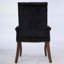 Élégante chaise de salle à manger rembourrée en chenille avec pieds en bois courbés et conception capitonnée, parfaite pour le confort et le style dans n'importe quelle pièce-134683114-134683115