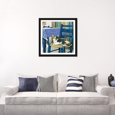 «Mikado on a Chair» par Ivory Cats - reproduction d'art sur toile tendue sur châssis