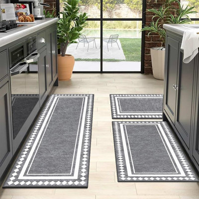 Ensemble de 3 tapis de cuisine Elegant
