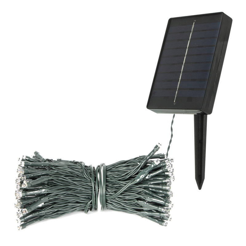 Ahkeem 2090cm Solar Powered 200 - Bulb Mini String Light (End to End Connectable), Multicolour