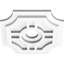 Médaillon de plafond contemporain en PVC de qualité architecturale 10 po x P 2 po x P 3 po x P 1 po-36074086