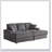 84-Inch Corduroy 3-Seater Sofa with 3 Back and 2 Toss Pillows, Ottoman, and 2 Storage Cup-Holding Grooves-1479084749