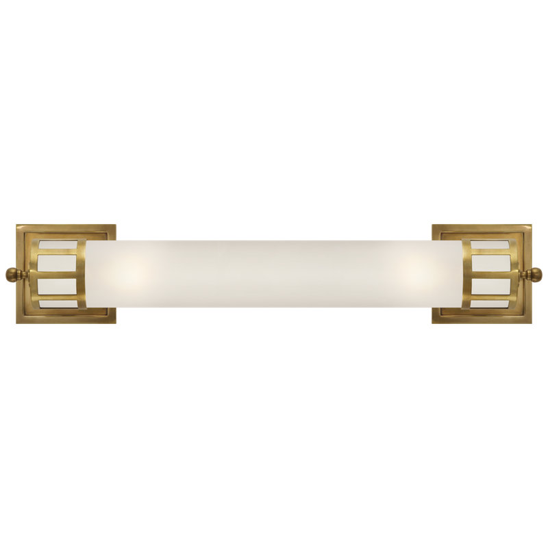 Openwork 2 - Light Bath Sconce, Hand-Rubbed Antique Brass