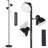 LED Tree Floor Lamp With 3 Rotatable Light Heads, Remote & Touch Control, 3 Colour Temperatures, 36W, Black