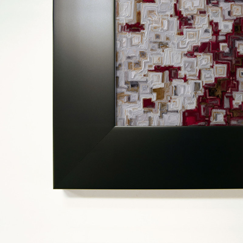 Esaïe 62: 3. «Eernal Splendor» par Mark Lawrence, H 27,5 po x l 21,5 po x P 0,75 po, Acrylique encadré, Noir