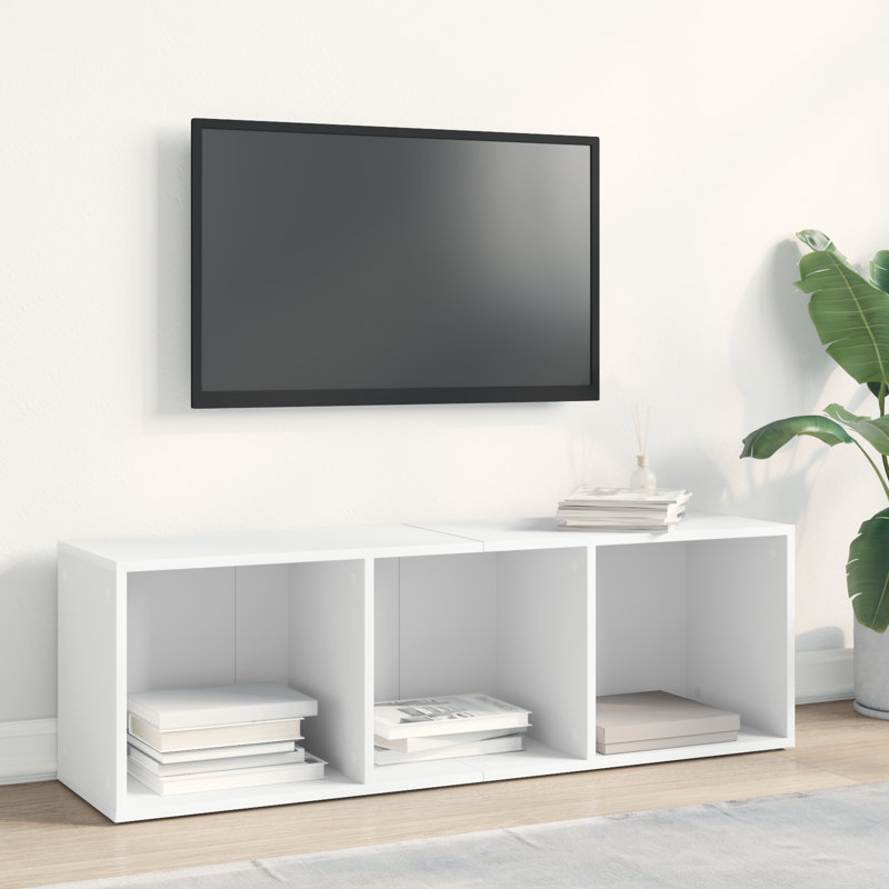 Abelia Bookcase, (3 Shelves) 114cmH x 36cmW x 30cmD, White