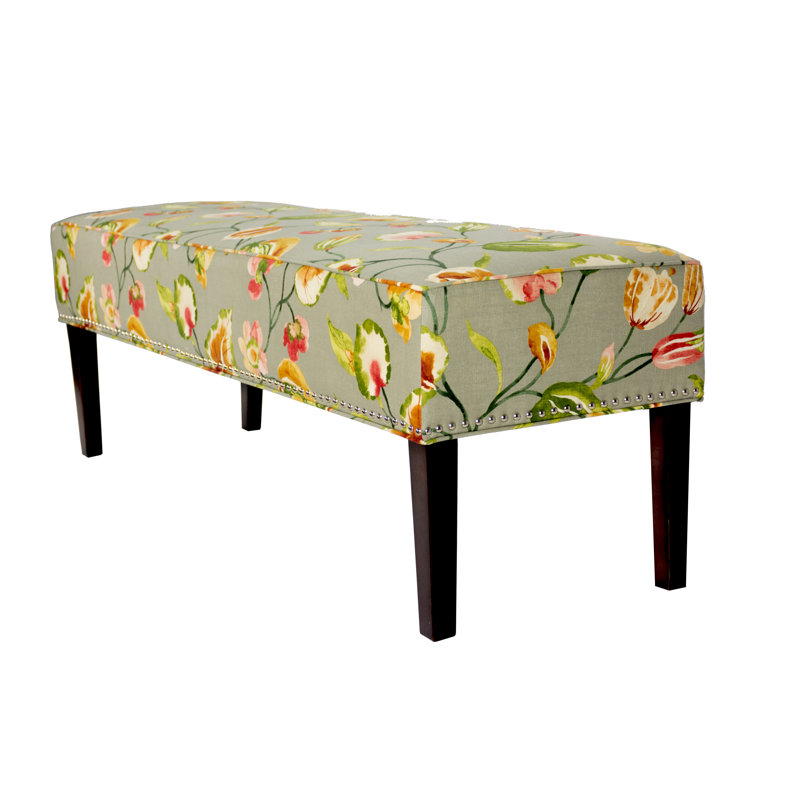 Kaufman Cotton Upholstered Bench