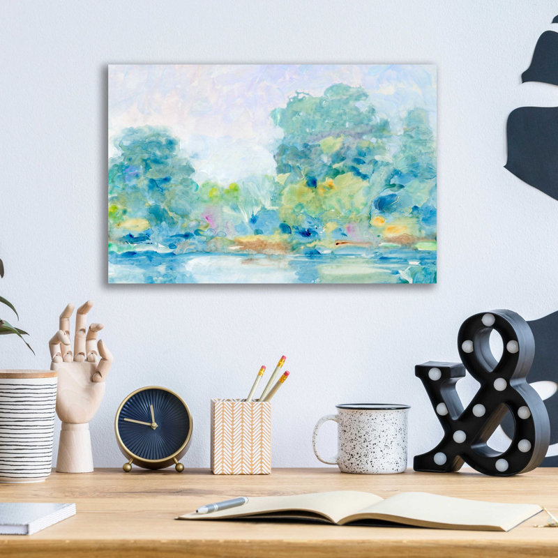 «Quiet Morning II» par Tim O'Toole, art mural en verre acrylique, H 12 po x l 16 po x P 0,13 po